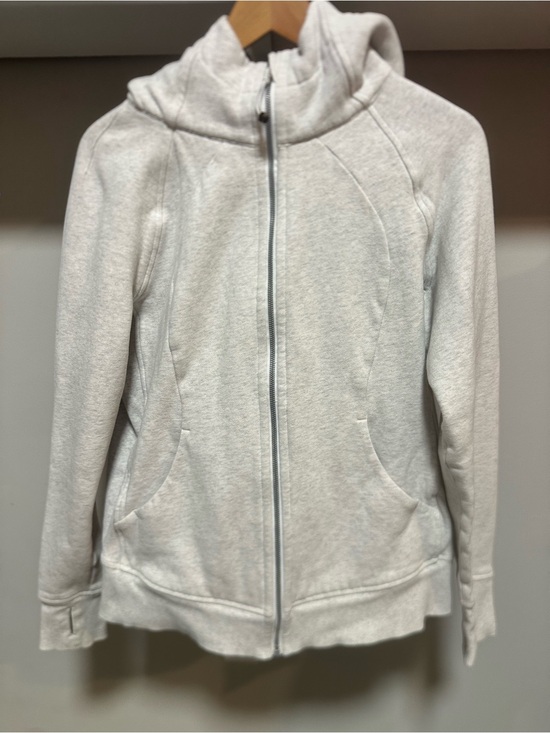 lululemon athletica Jackets & Blazers - lululemon athletica Heather Light Gray Full-Zip Scuba Utility Jacket